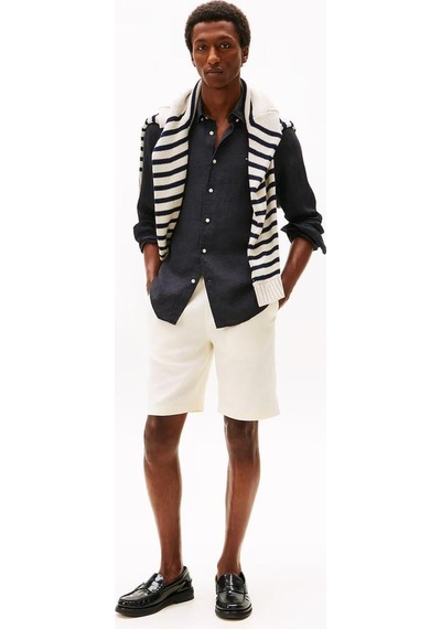Tommy Hilfiger Erkek Gömlek Mw0mw41530-15936 Siyah
