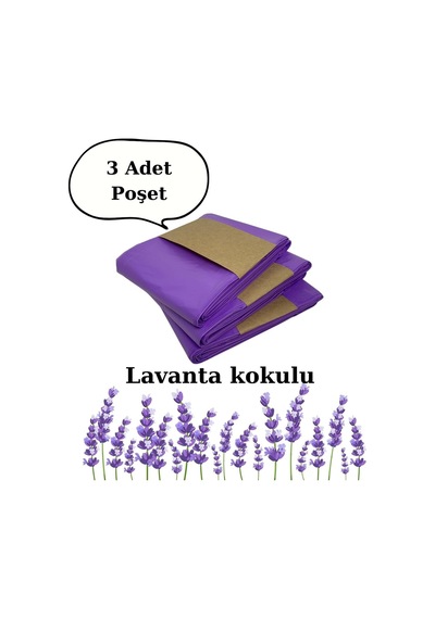 Budibu Korbell 16l Uyumlu Kirli Bebek Bezi Çöp Poşeti / Yerli Üretim / 3 Paket / 1500 Adet Bez Kapasiteli / Lavanta Diğer