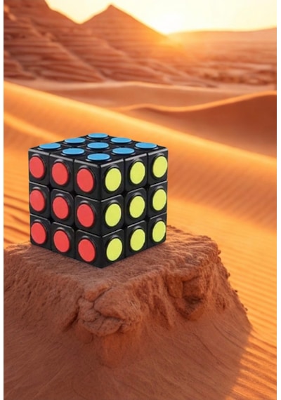 Boncuklu Zeka Küpü Rubik Küp 1 Adet 3x3 Model