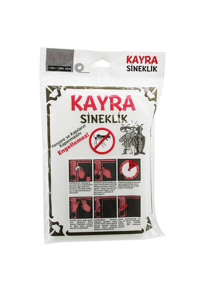 Tül Pencere Sineklik 130x150 Cm Çift Kanat Çift Taraflı Bant Belirtilmemiş