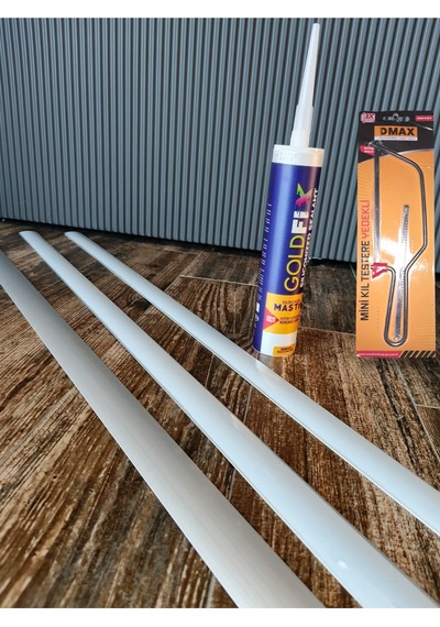 Kapı Eşik Çıtası Kendinden Yapışkanlı 3 Adet + Mastik 1 Adet+ Testere 1 Adet