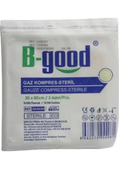 B-Good Steril Göz Kompres 30 x 80 CM 10'lu