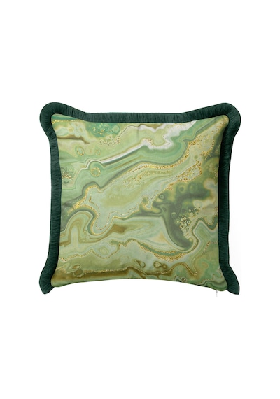 Yeşil Mermer Lüks Saçaklı Yastık Kılıfı - Doğal Dalgalar Zümrüt Altın Renkli Püsküllü Kırlent Kılıfı Pastel Deniz Vizon Yeşil Mermer Lüks Saçaklı Yastık Kılıfı - Doğal Dalgalar Zümrüt Altın Renkli Püsküllü Kırlent Kılıfı Pastel Deniz Vizon