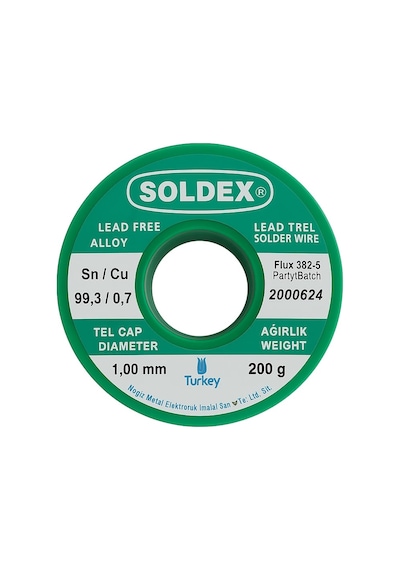 Soldex 1.0 Mm 200 Gr Kurşunsuz Lehim Teli