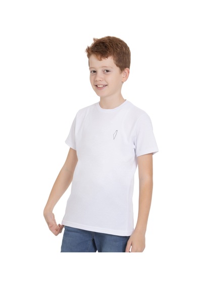 Zaytoon Unisex Çocuk Kısa Kollu Yan Boş Filistin Haritası Nakışlı Tişört Beyaz
