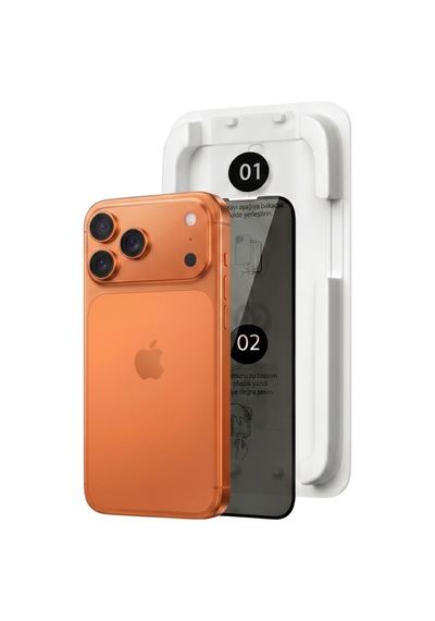 Fulltech Magicbox iPhone Uyumlu 17 Pro Max Premium Tempered Glass Aparatlı Ekran Koruyucu - Privacy Fulltech Magicbox iPhone Uyumlu 17 Pro Max Premium Tempered Glass Aparatlı Ekran Koruyucu - Privacy