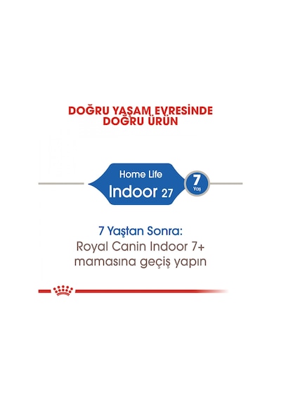 Royal Canin Indoor 27 Evde Yaşayan Yetişkin Kedi Maması 400 G
