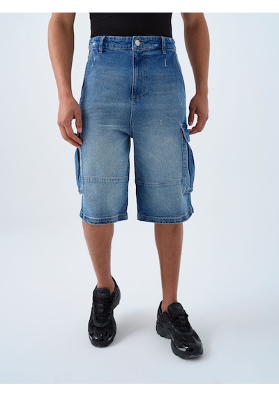 LOFT Baggy Fit Erkek Şort Lf2039608 Q1.v1 Denim