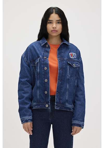 Adelina Koyu Mavi Kadın Denim Ceket-indigo İndigo