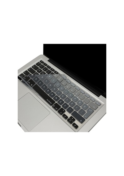 Apple Uyumlu MacBook Air Pro Klavye Koruyucu Us To Tr Ombre Eski Usb Li Model 2008/2017 Yılı İle Siyah Gri