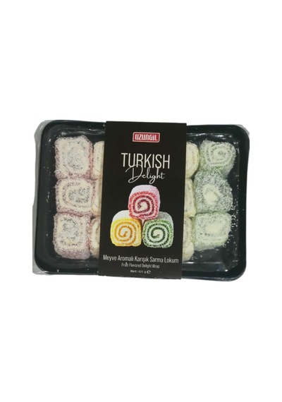 Uzungil Meyve Aromalı Karışık Sultan Sarma Lokum 425 G - 8 Adet Tarı