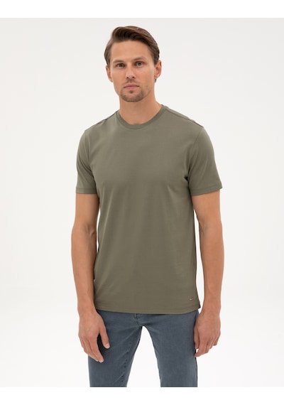 Pierre Cardin Erkek Haki Tişört Basic 50320102-vr027 Haki