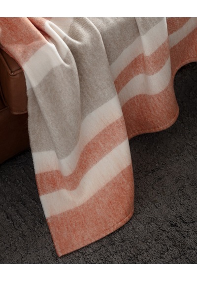 Madame Coco Origny Tv Battaniye - Kiremit - 130x170 Cm 8684427145661 Kırmızı