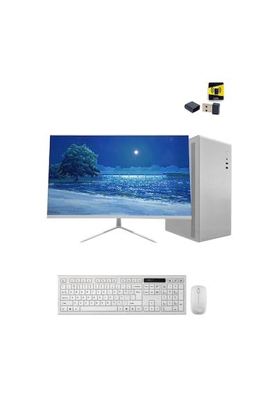 Ramtech Office White X20 i7-10700 16 GB 500 GB HDD+480 GB SSD 2 GB R5230 23.8" Free Dos Masaüstü Bilgisayar