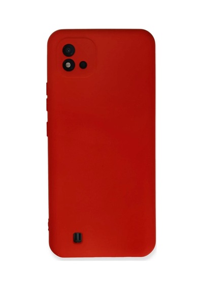 Realme C11 2021 Uyumlu Kılıf Nano İçi Kadife Silikon - Kırmızı