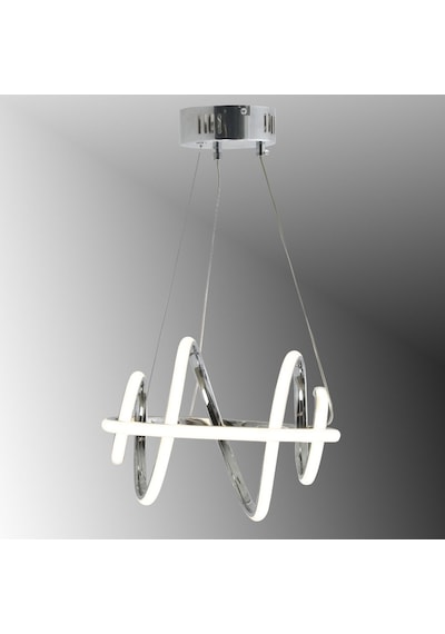 Tt005-kr-srr Tt Ayd. Sarı Işık Burgu Krom Kaplama Led Avize Krom