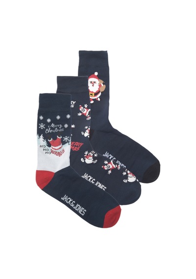 Jack & Jones Jacsanta Xmas Socks Giftbox Erkek Lacivert Çorap - 12221911