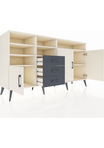 Hyperion Konsol 7 Raflı 3 Çekmeceli 3 Kapaklı 176x44x99 Aytaşı-ay Aytaşı-aytaşı/antrasit Hyperion Konsol 7 Raflı 3 Çekmeceli 3 Kapaklı 176x44x99 Aytaşı-ay Aytaşı-aytaşı/antrasit