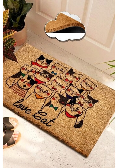 Co Co Friend Cats Doğal Ko ko Paspas,Kıl Kapı Önü Paspası