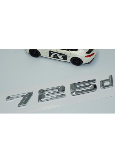 Dk Tuning 725d Bagaj Krom Metal 3m 3d Yazı Logo Bmw İle Uyumlu