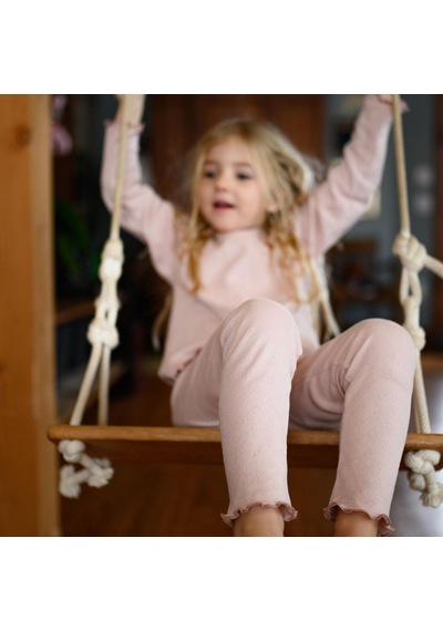 Antebies Kalp Jakar Uzun Kollu Pijama Takımı Pembe