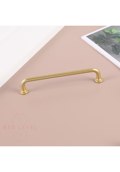 Liva Mat Altın 128 Mm Modern Lüks Metal Kulp Modelleri Mutfak Dolap Çekmece Mobilya Kulbu Mat Altın