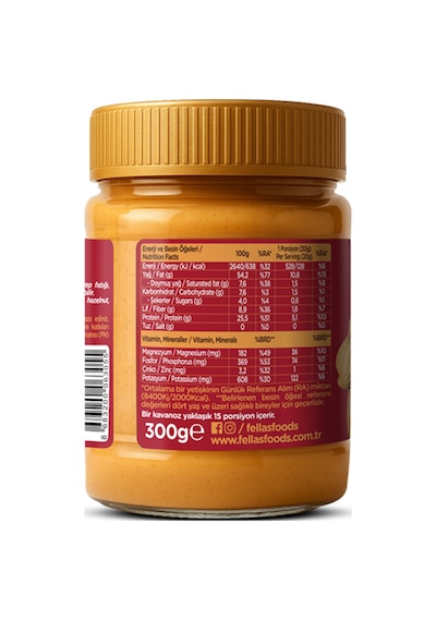 Fellas %100 Fıstık Ezmesi 300 G