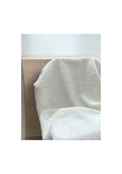 Zp Teddy İthal Kıvırcık 100x150cm, Yüksek Gramaj, Peluş Kumaş, Tekstil Ekru Ekru