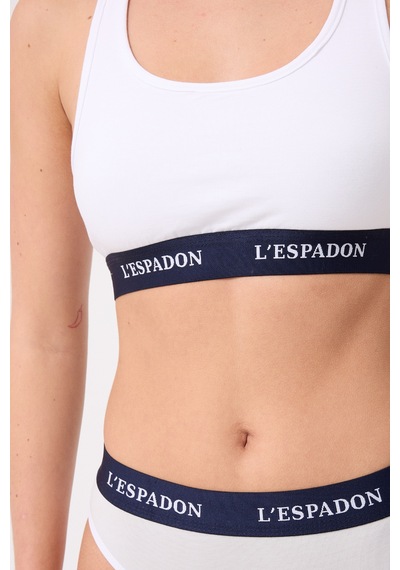 Racer Crop Top Racer Back Crop Top -3085 Beyaz