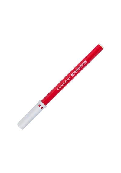 Pensan 3003 10Lu Ofis Tipi Kırmızı Keçeli Kalem