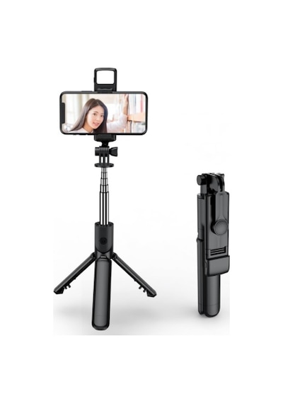 S03 Bluetooth Kontrollü Işıklı Selfie Çubuğu Tripod 700 MM