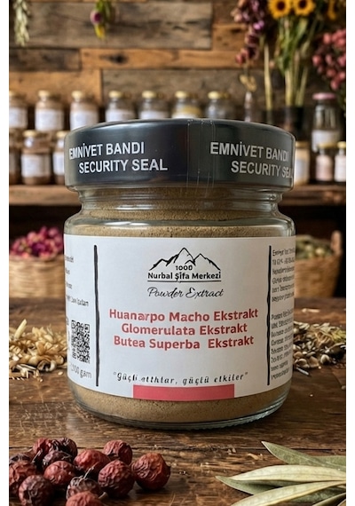 Nurbal Şifa Merkezi Huanarpo Macho Glomerulata Butea Superba Ekstrakt 120 G