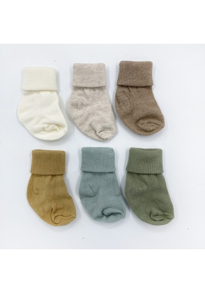 Defne Baby 6'lı Bebek Çorabı 6u008-26 Renkli