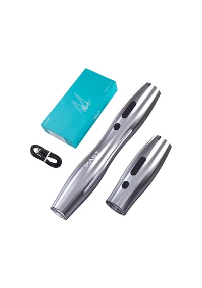 1 Set P20 Wireless Kablosuz Double Power Supply Battery Kalıcı Makyaj & Tattoo Pmu Cihazı Sılver -119295