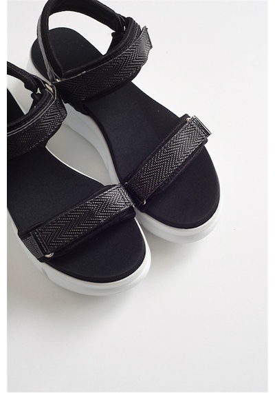 Luvishoes 4760 Sıyah Kadın Sandalet Siyah