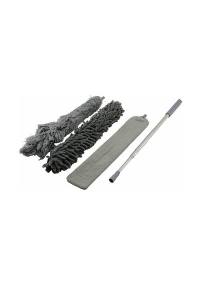 3 Başlıklı Teleskopik Mikrofiber Toz Alma Seti - 205 Cm Uzayan Saplı, Esnek Bükülebilir Tavan Ve Ulaşılması Zor Diğer