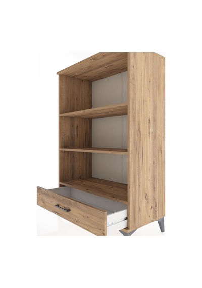 Hyperion Dolap 3 Raflı Tek Çekmeceli 88x44x134 Çam-çam Çam