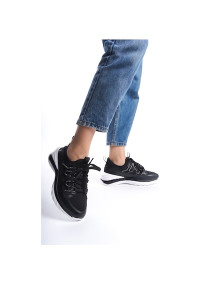 Paula Kadın Bağcıklı Rahat Ve Şık Casual Streç Sneaker 001