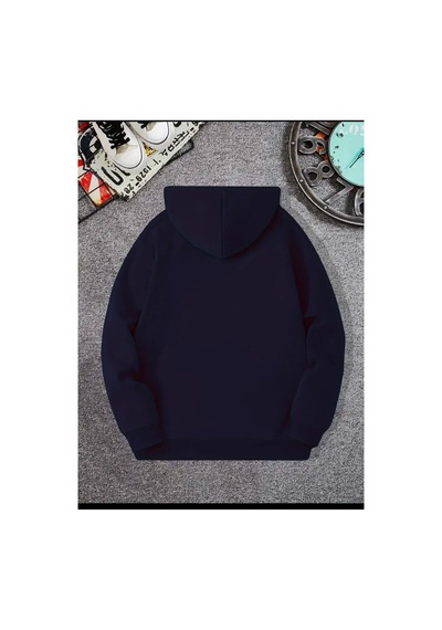 Medinenur The Doors Baskılı Kapüşonlu Cepli Sweatshirt Lacivert