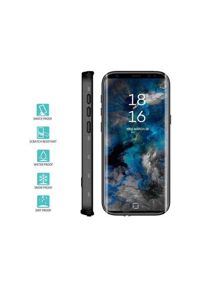 Samsung Galaxy Uyumlu S9 Plus Kılıf 360 Koruma Su Geçirmez Toz Geçirmez Kapak Su