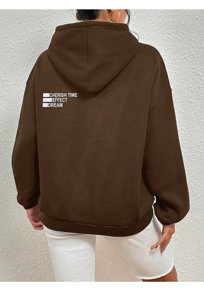 Altamira Unisex Effect Baskılı Oversize Kapşonlu Sweatshirt 001