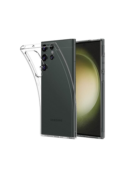 Samsung Galaxy Uyumlu S23 Ultra 1mm Silikon Şeffaf Kapak