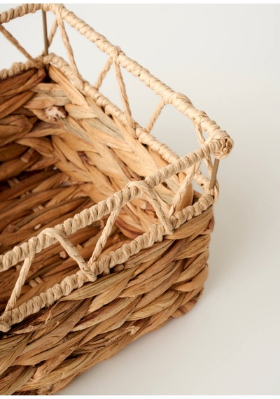 Bella Maison Vesna Dekoratif Sepet Naturel 25x18x14 Cm Ekru