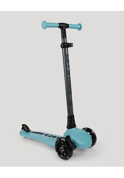 Let's Ride Two Işıklı Katlanabilir 3 Tekerlekli Scooter Turkuaz