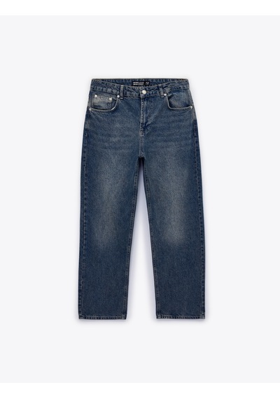 Koton Normal Bel Vintage Straight Fit Jean Pantolon Petrol 6sam40301nd