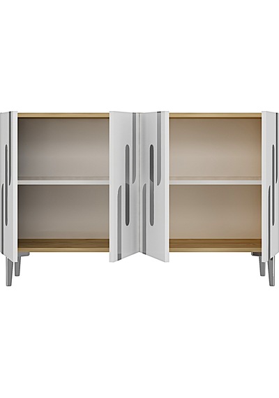 Ka1229ds Ece Konsol Ve Tv Sehpası Safirmeşe -silver 120cm Safirmeşe-silver