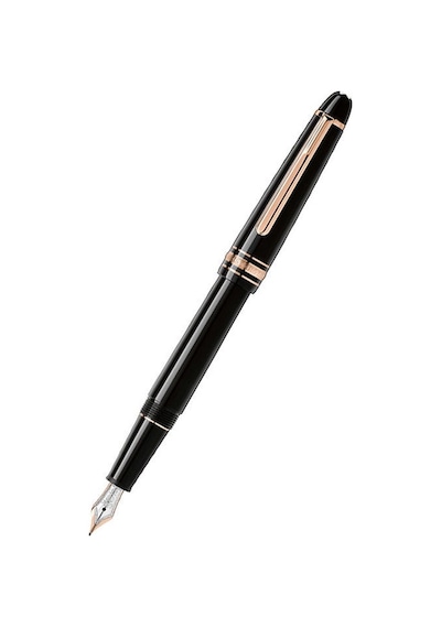 Montblanc Meisterstück Kırmızı Altın Kaplamalı Klasik Dolma Kalem 112676