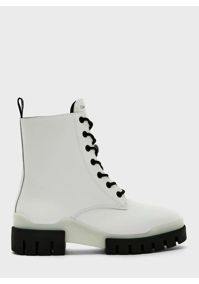 Calvin Klein Combat Mıd Laceup Tr Kadın Beyaz Bot