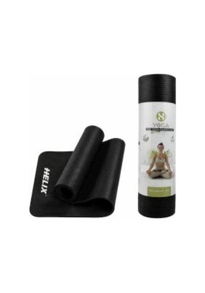 Helix Yoga Pilates Matı Nbr 10mm Siyah