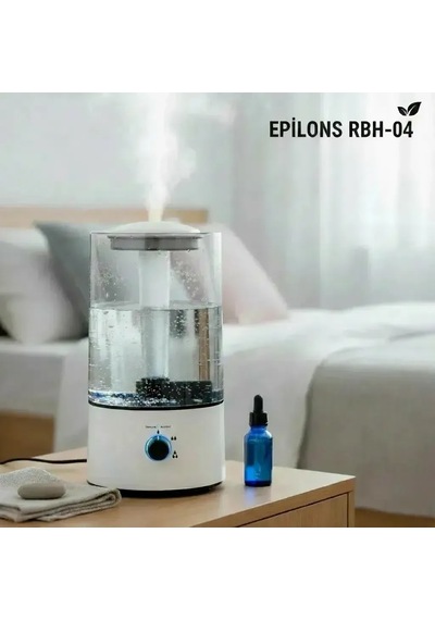 Rbh-04 Ultrasonik Hava Nemlendirici 4 Litre Buhar Makinesi Aroma Difüzörü - Otomatik Kapanma